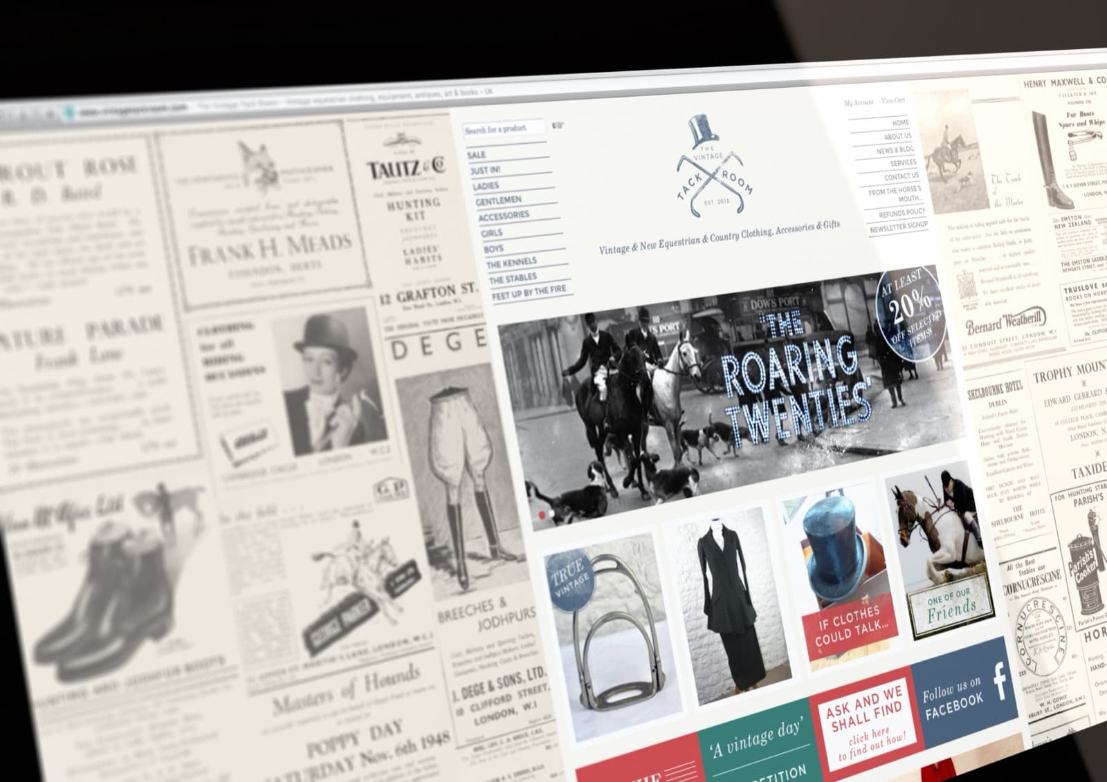 The Vintage Tack Room website